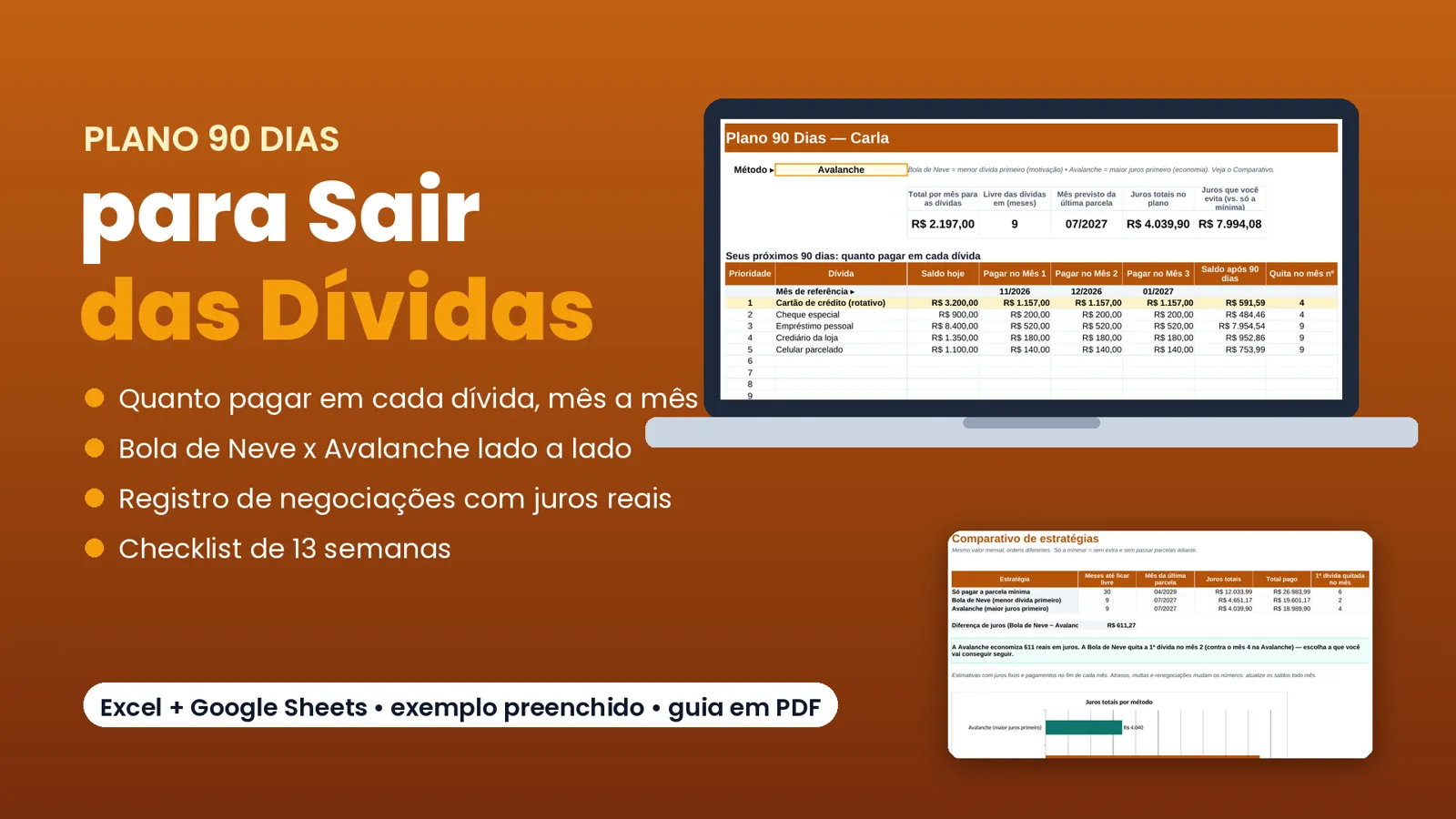 Plano 90 Dias para Sair das Dívidas